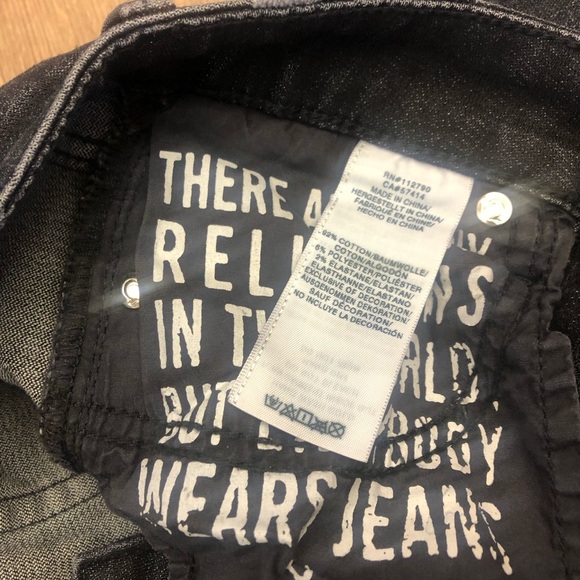 TRU RELIGION HALLE STUDDED SKINNY JEANS IN SIZE 25 - Picture 8 of 12